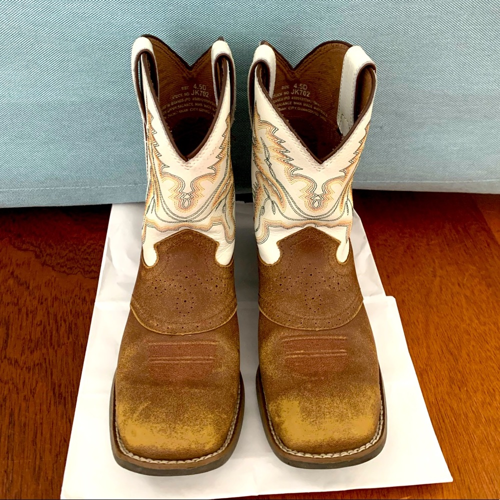 White cowboy boots
